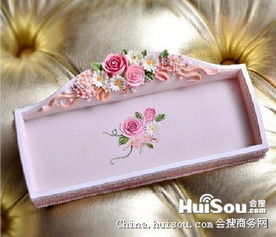 歐式復(fù)古田園玫瑰首飾收納盤 金華市紙制品市場(chǎng)的新寵